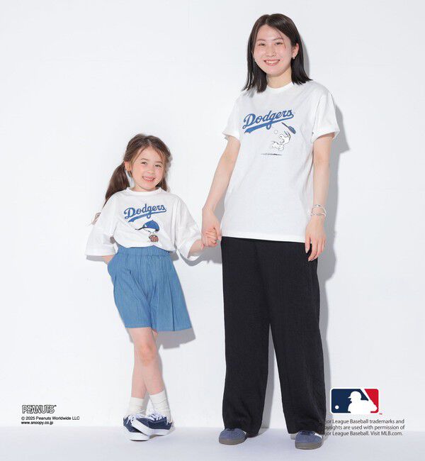 SHIPS KIDS「SHIPS KIDS:100～125cm / PEANUTS&times;MLB プリント Tシャツ」|Tシャツ・カットソー|