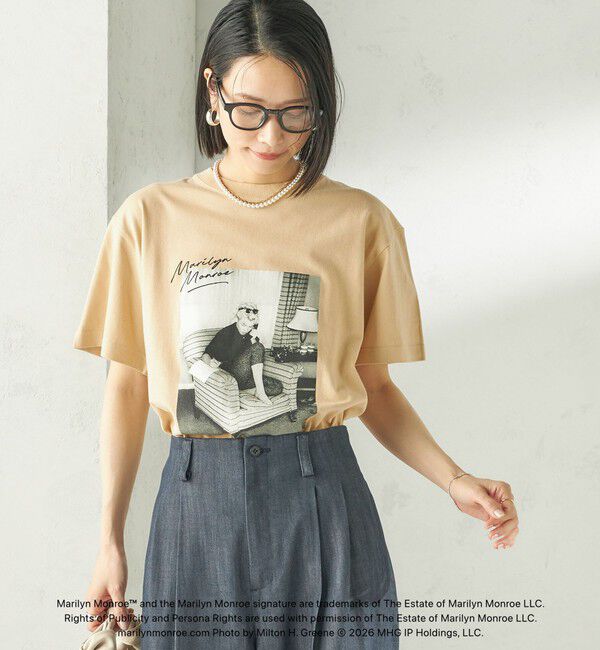 SHIPS for women「《追加予約》【SHIPS別注】Marilyn Monroe / フォト TEE」|Tシャツ・カットソー|