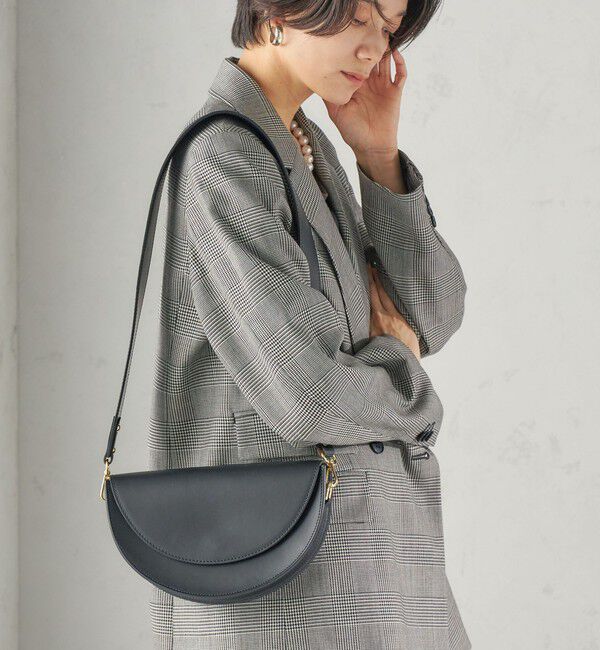 SHIPS for women「《予約》AULENTTI: ハーフ ムーン バッグ」|ショルダー・メッセンジャー|