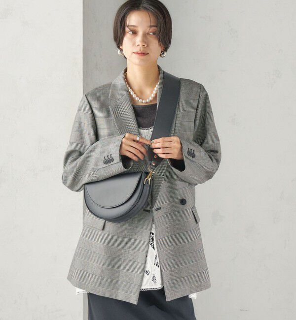 SHIPS for women「《予約》AULENTTI: ハーフ ムーン バッグ」|ショルダー・メッセンジャー|