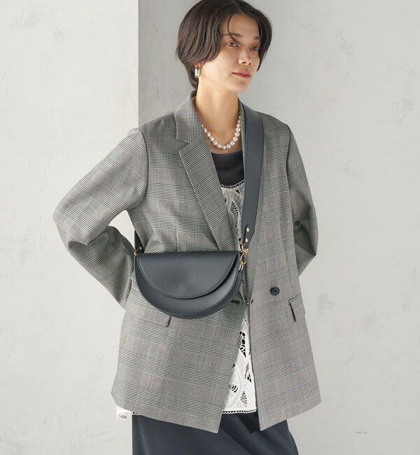 SHIPS for women「《予約》AULENTTI: ハーフ ムーン バッグ」|ショルダー・メッセンジャー|