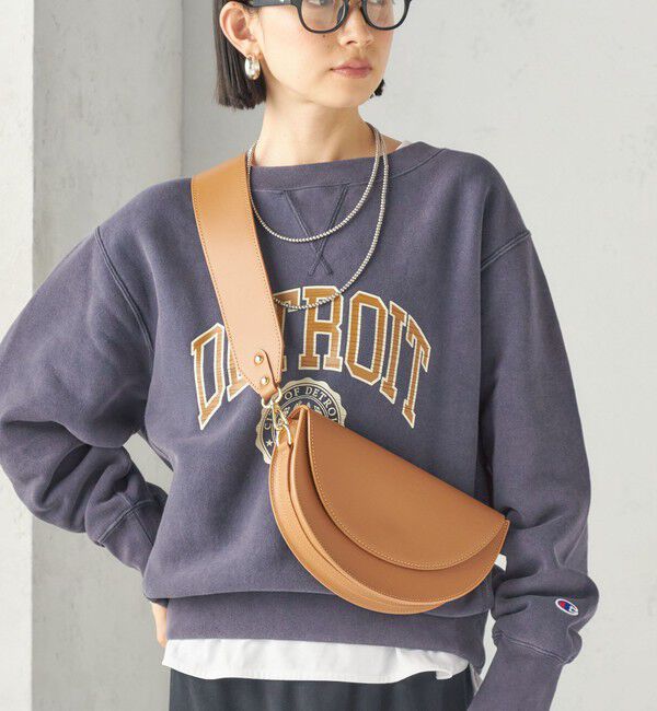 SHIPS for women「《予約》AULENTTI: ハーフ ムーン バッグ」|ショルダー・メッセンジャー|