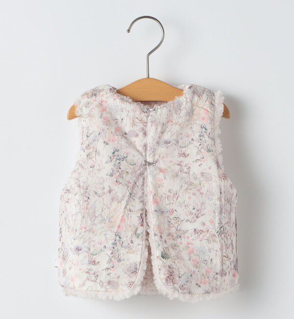 SHIPS KIDS「〈手洗い可能〉SHIPS KIDS:80～95cm / フェイクファー リバティ ベスト」|ベスト・ジレ|
