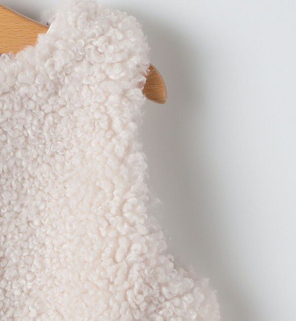 SHIPS KIDS「〈手洗い可能〉SHIPS KIDS:80～95cm / フェイクファー リバティ ベスト」|ベスト・ジレ|