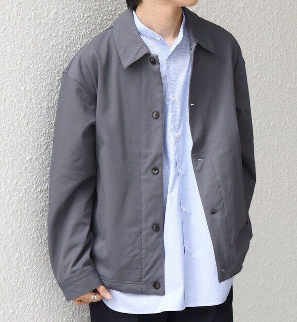 SHIPS any「SORONA(R) ライト ツイル ストレッチ スピンドル ブルゾン 26AW◆」|ブルゾン・スタジャン|グレー