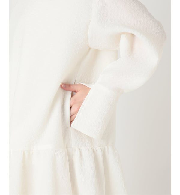  「《予約》SHEER JACQURD DRESS：ワンピース」|ワンピース|