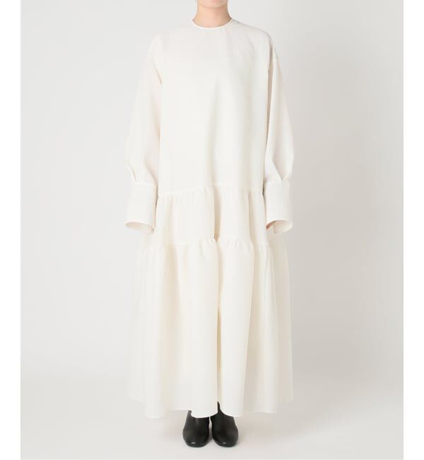  「《予約》SHEER JACQURD DRESS：ワンピース」|ワンピース|