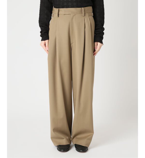  「《予約》TWILL 2TUCK パンツ」|スラックス|
