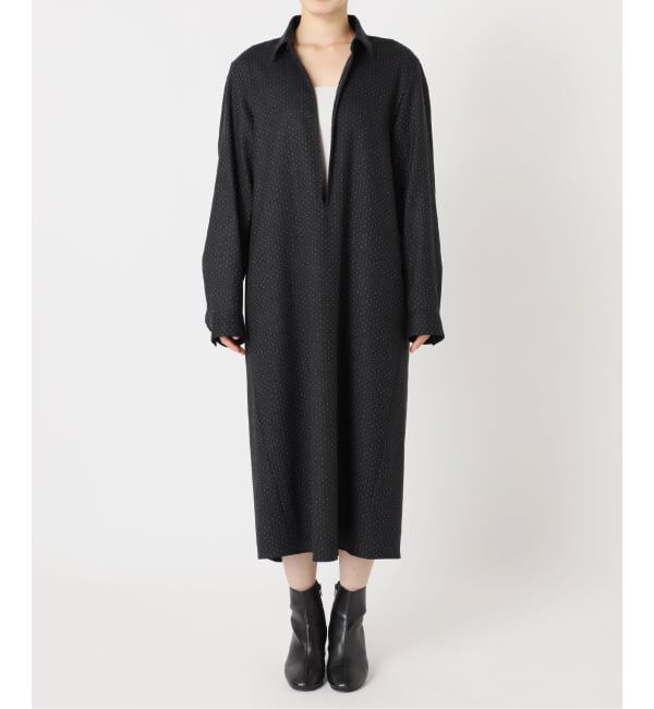  「《予約》WOOL DOT SKIPPER DRESS：ワンピース」|ワンピース|