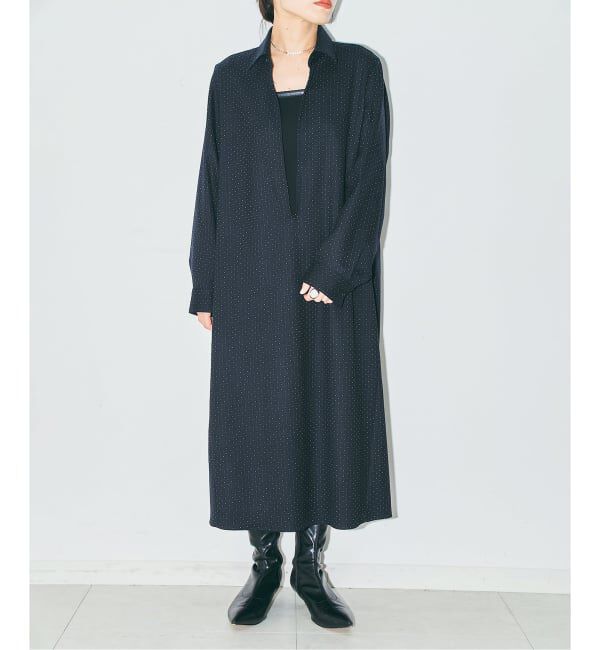  「《予約》WOOL DOT SKIPPER DRESS：ワンピース」|ワンピース|