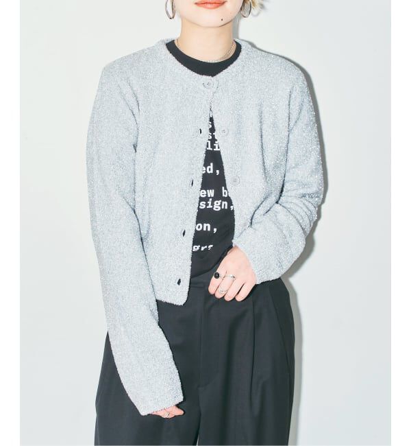  「《予約》LAME KNIT カーディガン」|ニット・セーター|