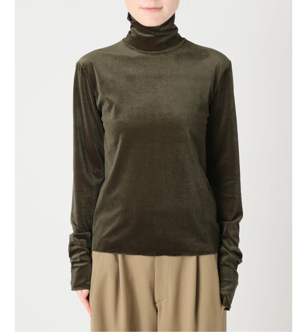  「《予約》SHEER VELOR HIGH NECK TOP：カットソー」|Tシャツ・カットソー|