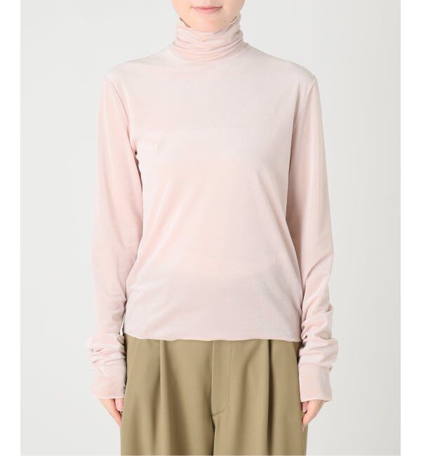  「《予約》SHEER VELOR HIGH NECK TOP：カットソー」|Tシャツ・カットソー|