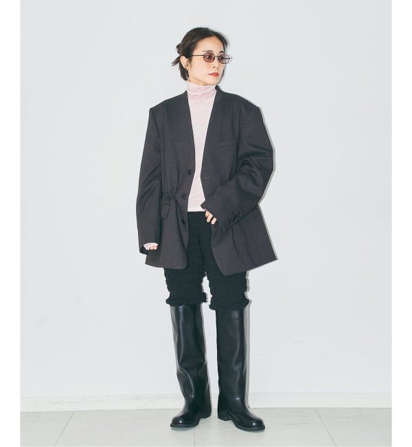  「《予約》SHEER VELOR HIGH NECK TOP：カットソー」|Tシャツ・カットソー|