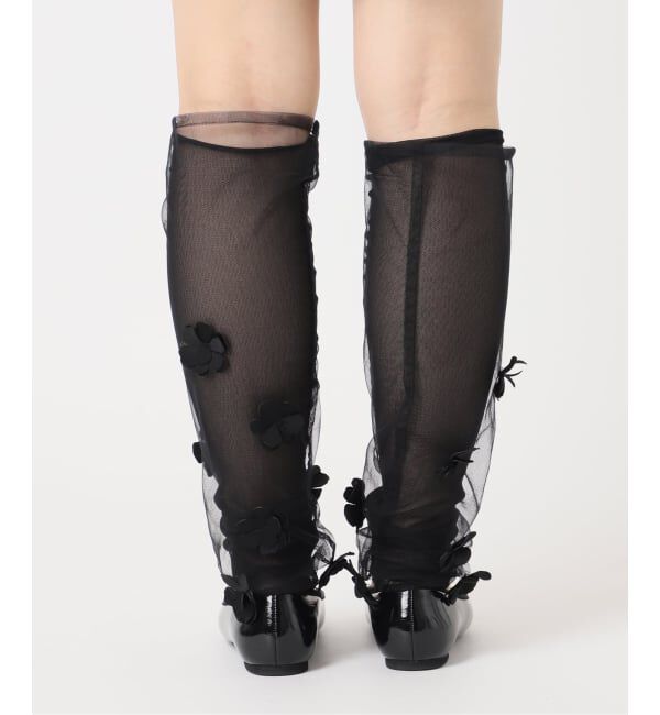  「《予約》MARGE 別注 Tulle flower legcover 1012-0105-038：レッグカバー」|レッグウォーマー|