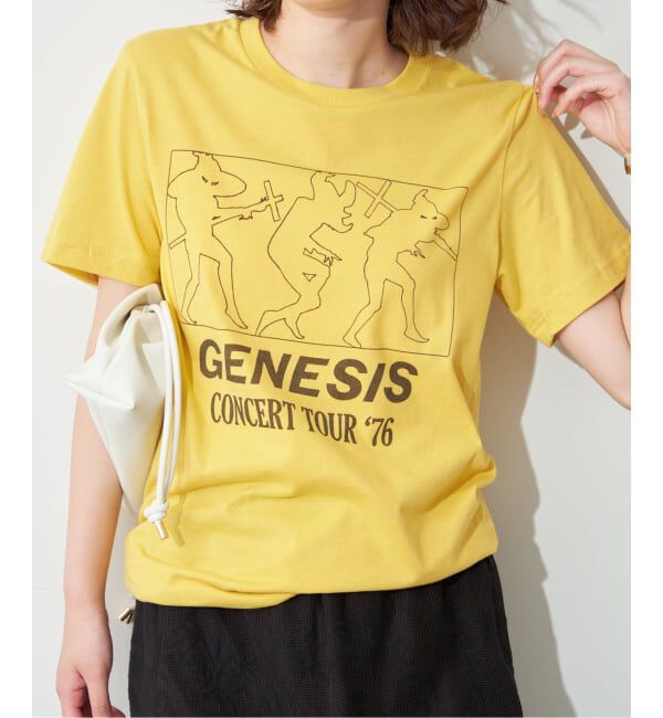 SLOBE IENA「《追加》BLUESCENTRIC/ブルースセントリック LOGO TEE」|Tシャツ・カットソー|イエロー
