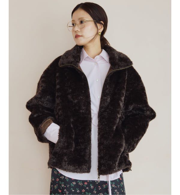 IENA LA BOUCLE「《予約》IENA LA BOUCLE リバーシブルフェイクファースエードブルゾン」|その他|