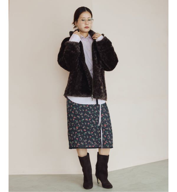 IENA LA BOUCLE「《予約》IENA LA BOUCLE リバーシブルフェイクファースエードブルゾン」|その他|