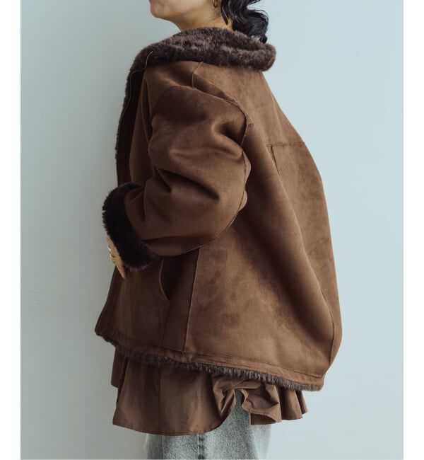 IENA LA BOUCLE「《予約》IENA LA BOUCLE リバーシブルフェイクファースエードブルゾン」|その他|