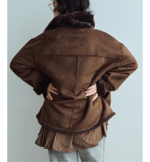 IENA LA BOUCLE「《予約》IENA LA BOUCLE リバーシブルフェイクファースエードブルゾン」|その他|