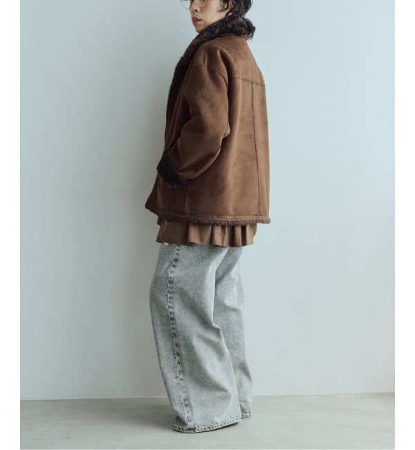 IENA LA BOUCLE「《予約》IENA LA BOUCLE リバーシブルフェイクファースエードブルゾン」|その他|