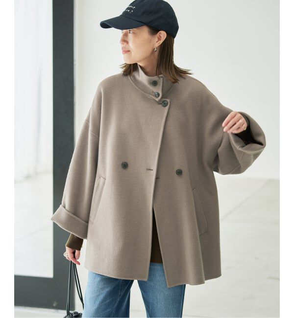 SLOBE IENA「《WEB・一部店舗限定/追加予約》souple woolダブルフェイススタンドコート」|その他|
