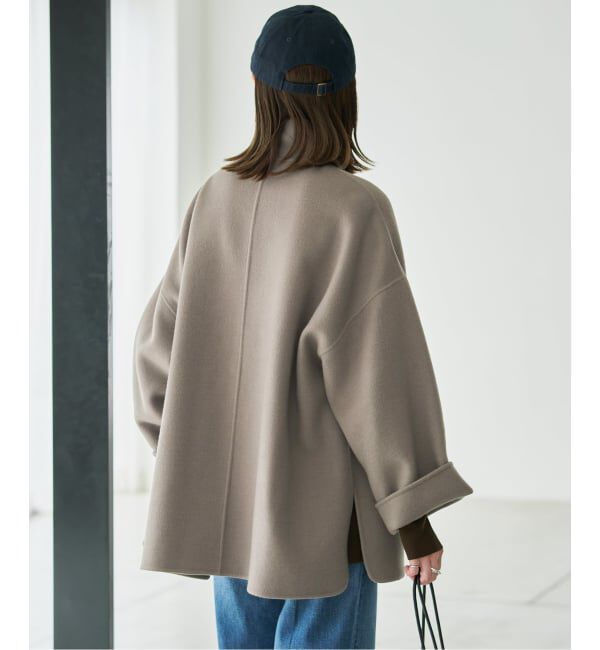 SLOBE IENA「《WEB・一部店舗限定/追加予約》souple woolダブルフェイススタンドコート」|その他|