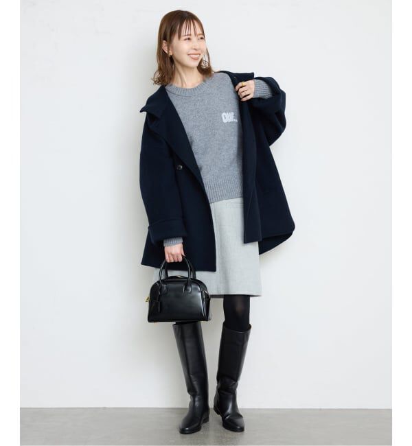 SLOBE IENA「《WEB・一部店舗限定/追加予約》souple woolダブルフェイススタンドコート」|その他|