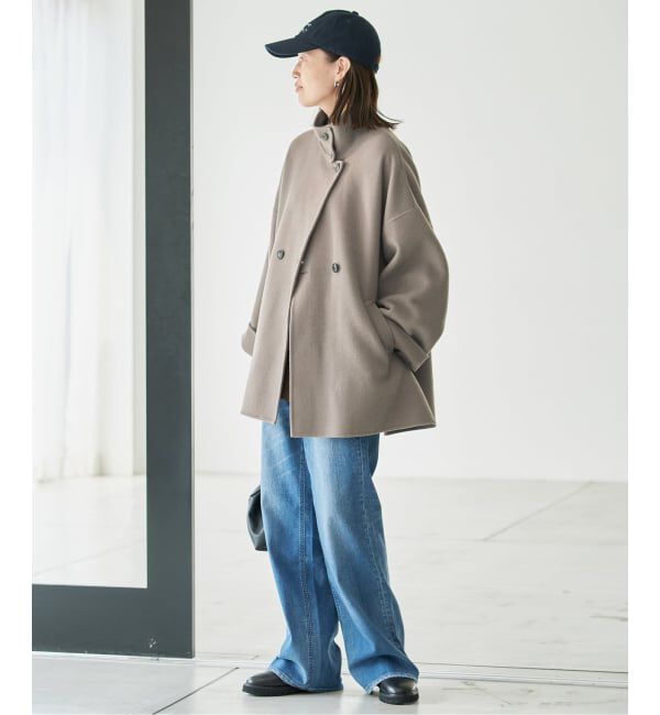 SLOBE IENA「《WEB・一部店舗限定/追加予約》souple woolダブルフェイススタンドコート」|その他|