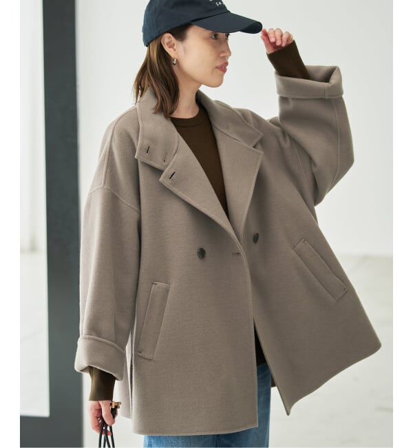 SLOBE IENA「《WEB・一部店舗限定/追加予約》souple woolダブルフェイススタンドコート」|その他|