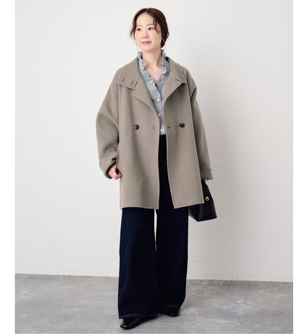 SLOBE IENA「《WEB・一部店舗限定/追加予約》souple woolダブルフェイススタンドコート」|その他|