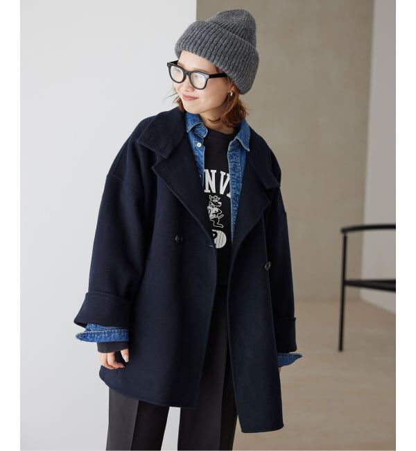 SLOBE IENA「《WEB・一部店舗限定/追加予約》souple woolダブルフェイススタンドコート」|その他|