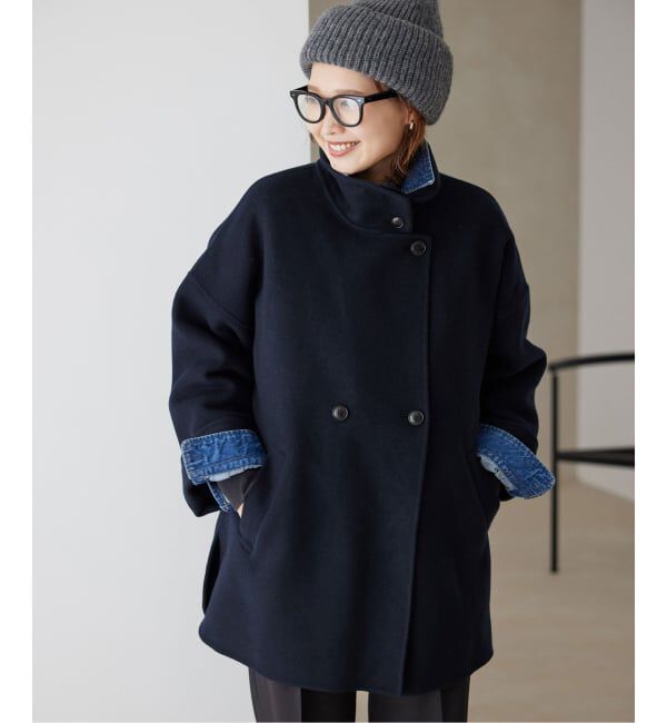 SLOBE IENA「《WEB・一部店舗限定/追加予約》souple woolダブルフェイススタンドコート」|その他|
