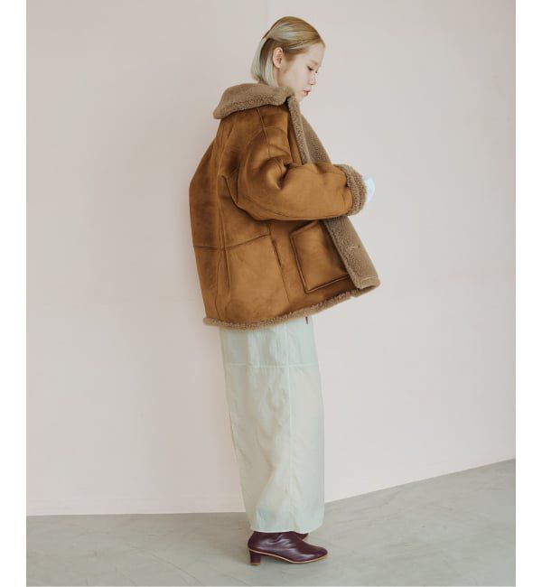 IENA LA BOUCLE「《予約》venit ヴェニット 別注リバーシブルボアコート VEJ-5544-A」|その他|