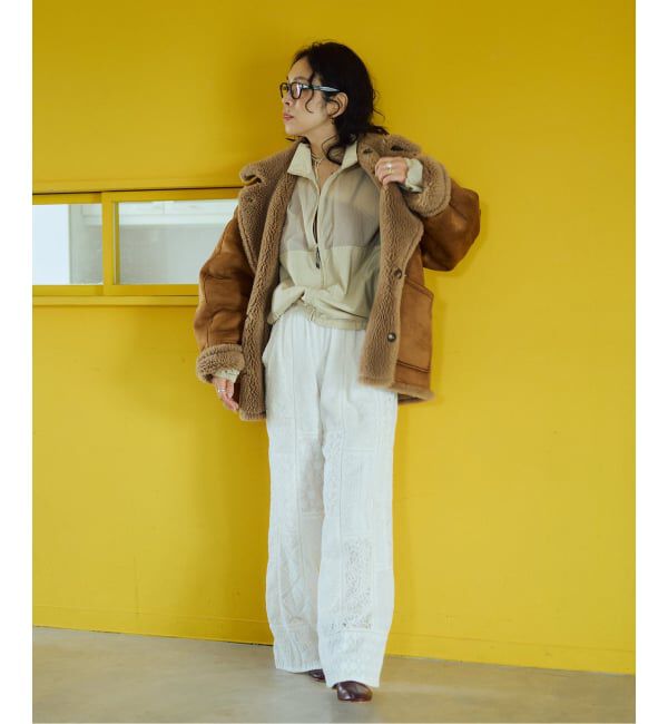 IENA LA BOUCLE「《予約》venit ヴェニット 別注リバーシブルボアコート VEJ-5544-A」|その他|