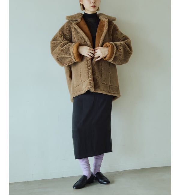 IENA LA BOUCLE「《予約》venit ヴェニット 別注リバーシブルボアコート VEJ-5544-A」|その他|