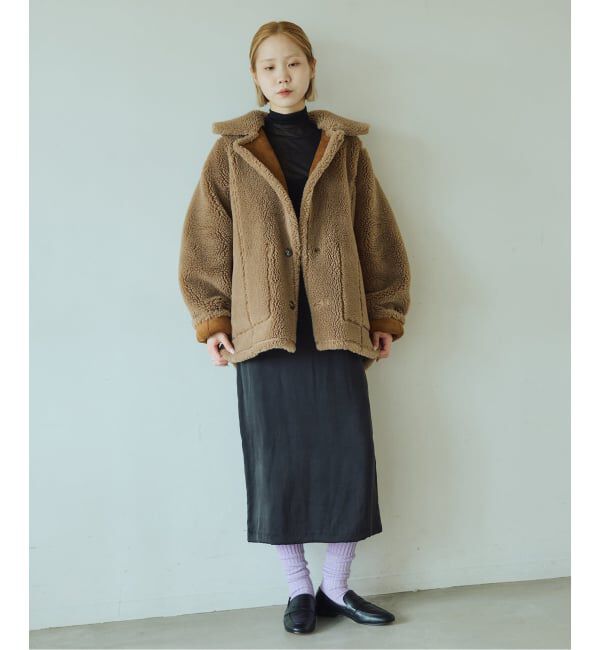 IENA LA BOUCLE「《予約》venit ヴェニット 別注リバーシブルボアコート VEJ-5544-A」|その他|