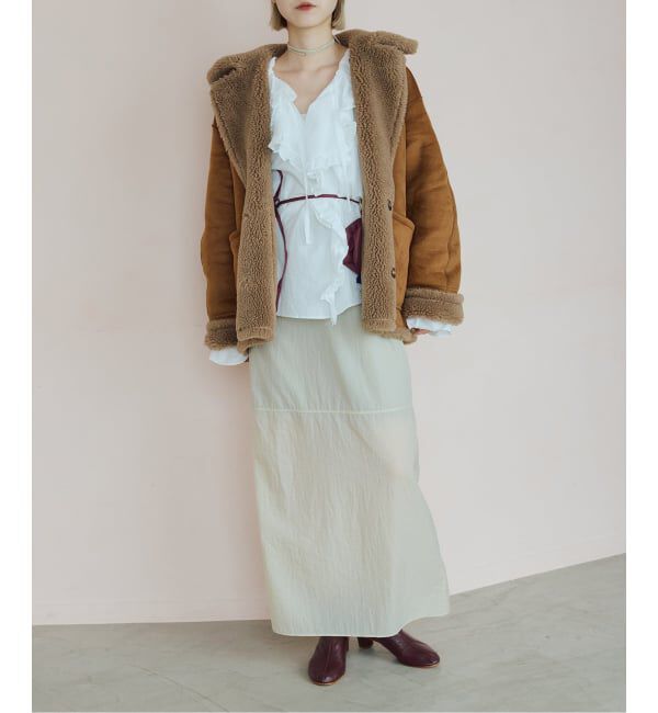 IENA LA BOUCLE「《予約》venit ヴェニット 別注リバーシブルボアコート VEJ-5544-A」|その他|
