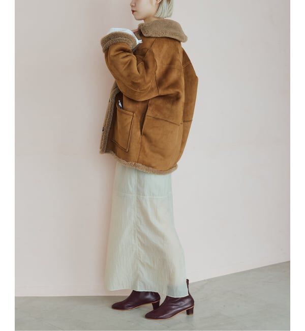 IENA LA BOUCLE「《予約》venit ヴェニット 別注リバーシブルボアコート VEJ-5544-A」|その他|