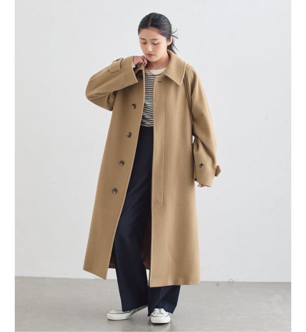 journal standard L'essage「《予約》SUPER100モッサバルカラーコート」|ステンカラーコート|