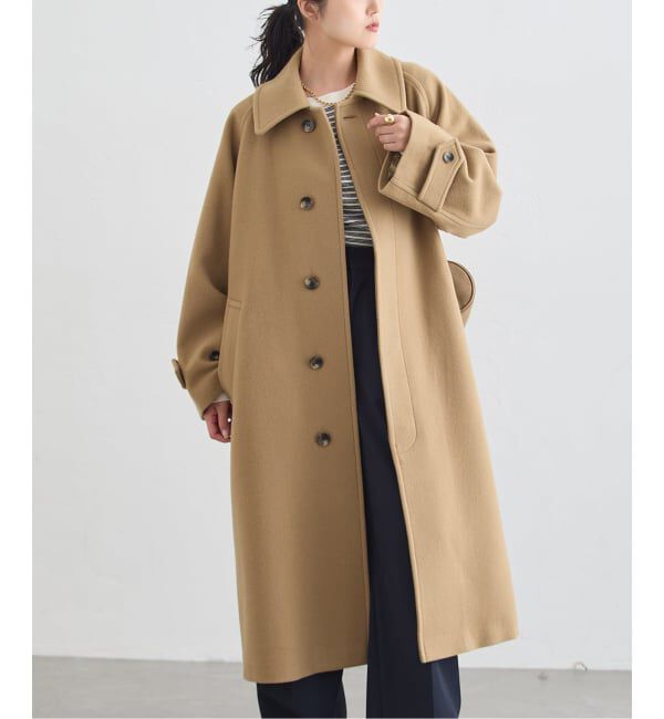 journal standard L'essage「《予約》SUPER100モッサバルカラーコート」|ステンカラーコート|