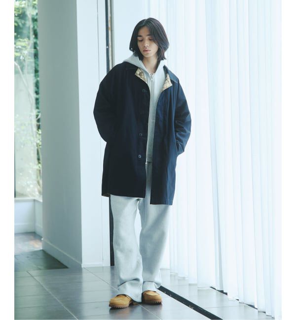 JOURNAL STANDARD「《予約》カモ柄 リバーシブル バルカラー コート」|ステンカラーコート|