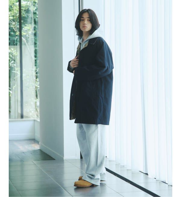 JOURNAL STANDARD「《予約》カモ柄 リバーシブル バルカラー コート」|ステンカラーコート|