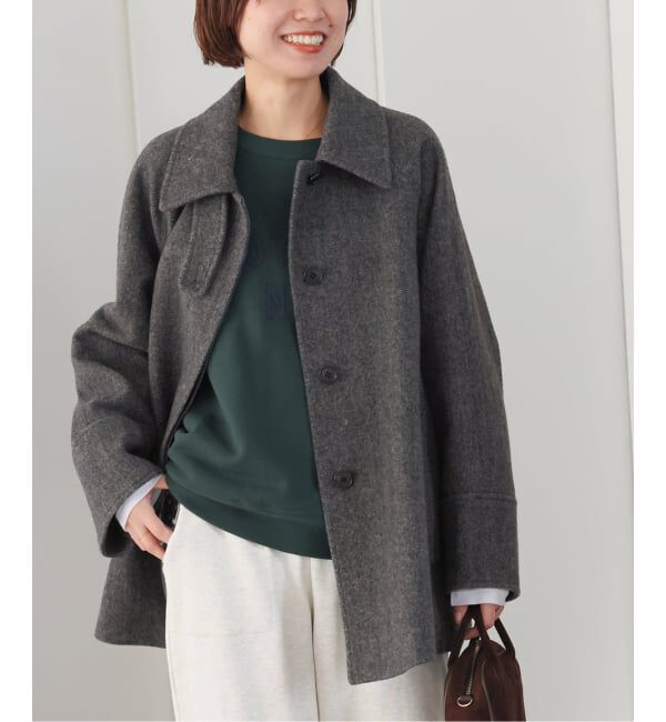JOURNAL STANDARD relume「《追加予約 / 新色》尾州ウールスーパー100Aラインコート」|ステンカラーコート|