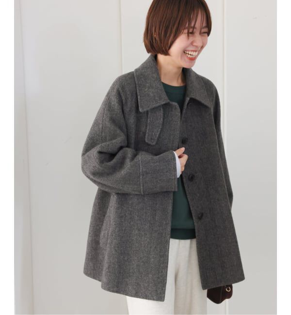 JOURNAL STANDARD relume「《追加予約 / 新色》尾州ウールスーパー100Aラインコート」|ステンカラーコート|