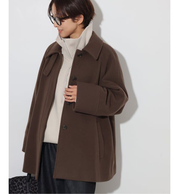 JOURNAL STANDARD relume「《追加予約 / 新色》尾州ウールスーパー100Aラインコート」|ステンカラーコート|