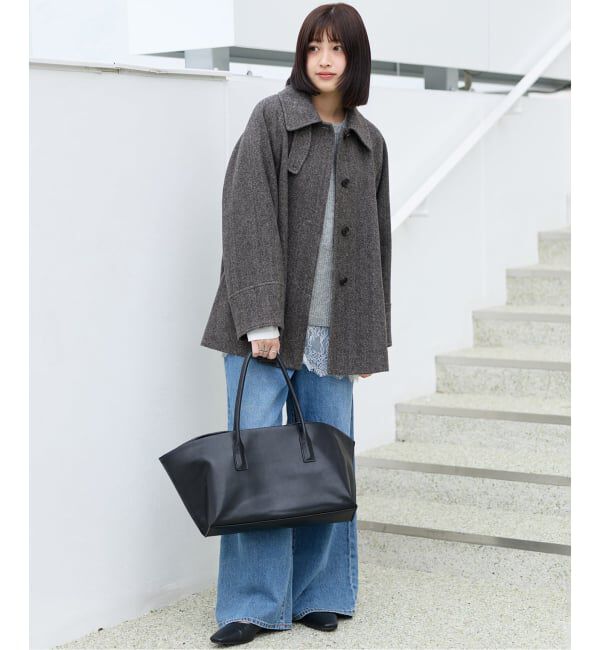 JOURNAL STANDARD relume「《追加予約 / 新色》尾州ウールスーパー100Aラインコート」|ステンカラーコート|