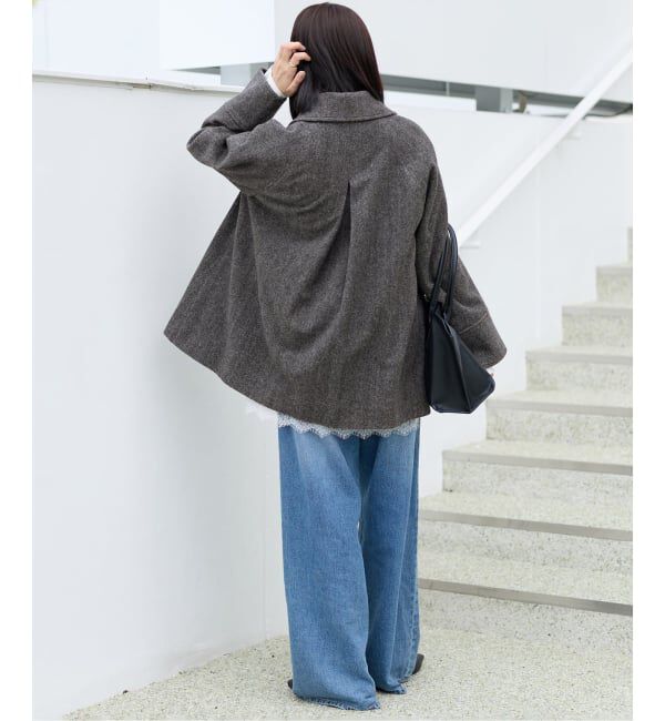 JOURNAL STANDARD relume「《追加予約 / 新色》尾州ウールスーパー100Aラインコート」|ステンカラーコート|