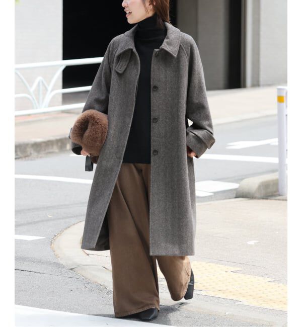 JOURNAL STANDARD relume「《予約》尾州ウールスーパー100ステンカラーコート」|ステンカラーコート|グレー