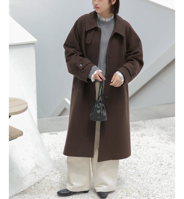 JOURNAL STANDARD relume「《予約》尾州ウールスーパー100ステンカラーコート」|ステンカラーコート|